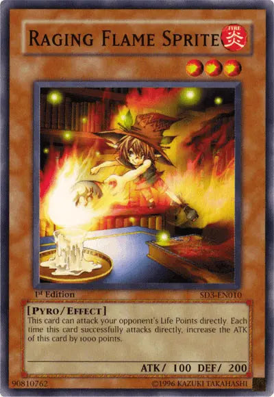 Raging Flame Sprite [SD3-EN010] Common - Doe's Cards