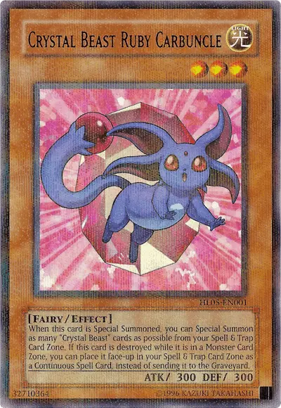 Crystal Beast Ruby Carbuncle [HL05-EN001] Parallel Rare - Doe's Cards