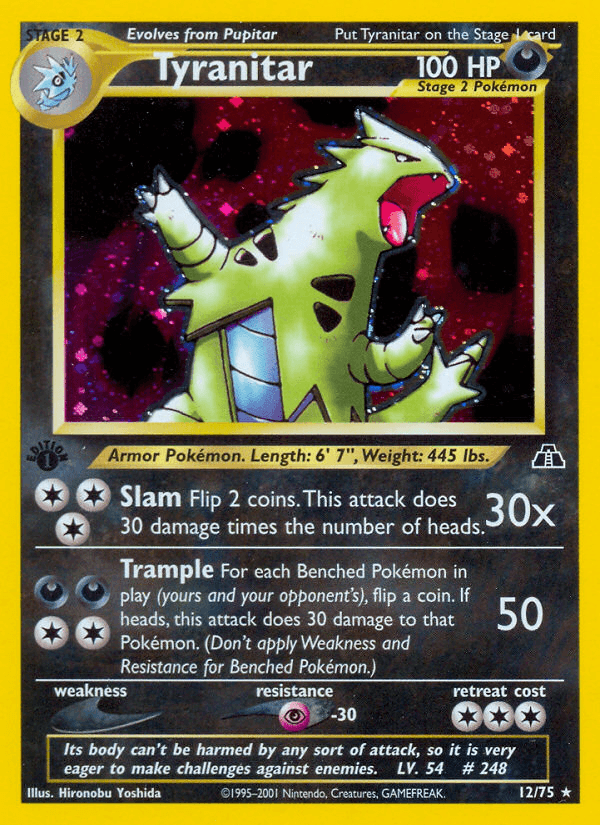 Tyranitar (12/75) [Neo Discovery 1st Edition] - Doe's Cards