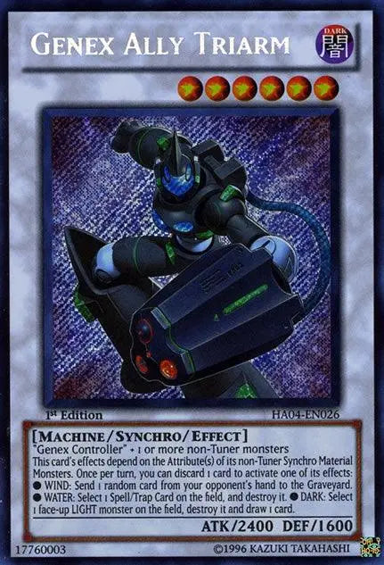 Genex Ally Triarm [HA04-EN026] Secret Rare - Doe's Cards