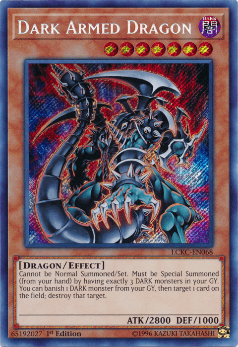 Dark Armed Dragon [LCKC-EN068] Secret Rare - Doe's Cards