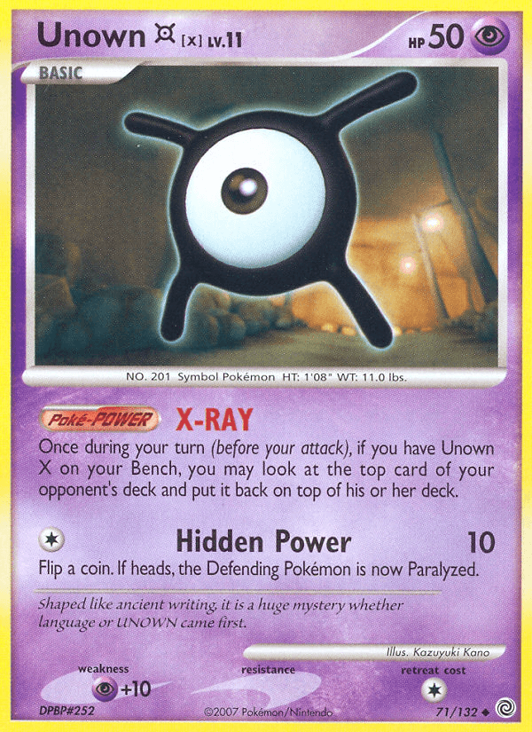 Unown X (71/132) [Diamond & Pearl: Secret Wonders] - Doe's Cards