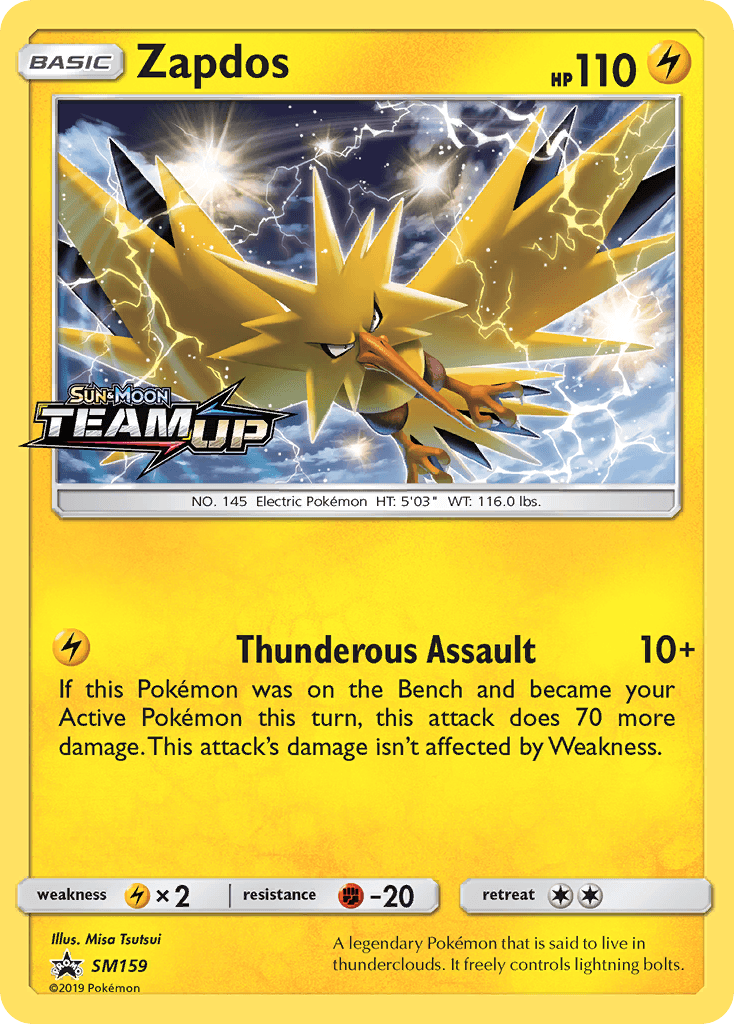 Zapdos (SM159) [Sun & Moon: Black Star Promos] - Doe's Cards