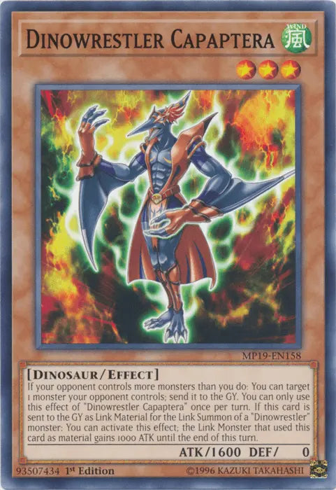 Dinowrestler Capaptera [MP19-EN158] Common - Doe's Cards