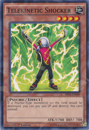 Telekinetic Shocker [BP03-EN048] Shatterfoil Rare - Doe's Cards