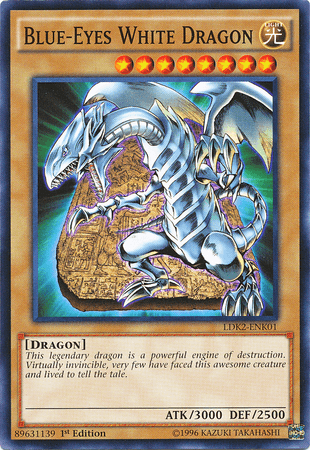 Blue-Eyes White Dragon (Version 4) [LDK2-ENK01] Common - Doe's Cards