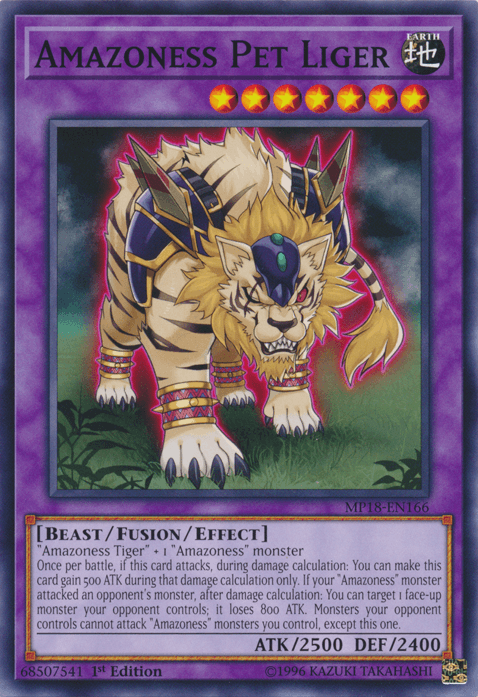 Amazoness Pet Liger [MP18-EN166] Common - Doe's Cards