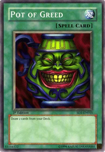 Pot of Greed [SD1-EN015] Common - Doe's Cards