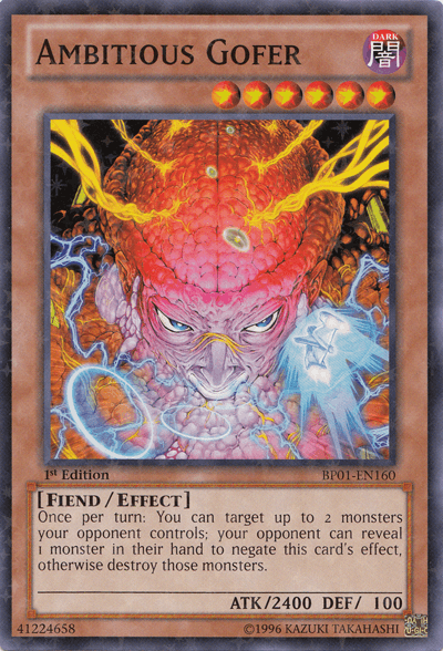 Ambitious Gofer [BP01-EN160] Starfoil Rare - Doe's Cards