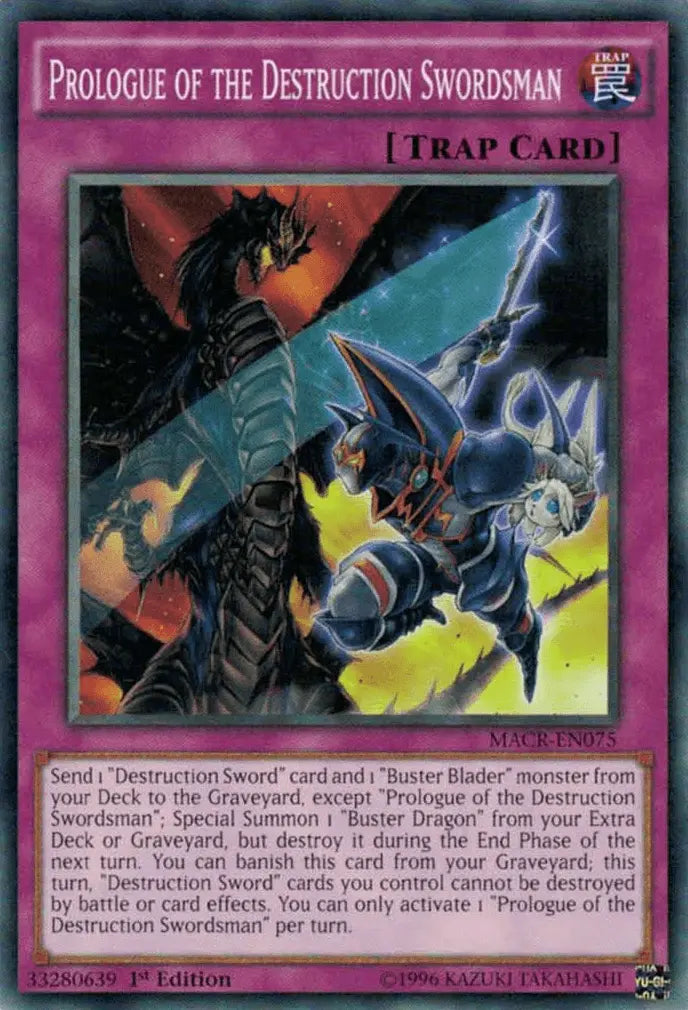 Prologue of the Destruction Swordsman [MACR-EN075] Common - Doe's Cards