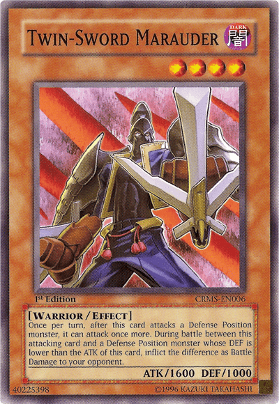 Twin-Sword Marauder [CRMS-EN006] Common - Doe's Cards