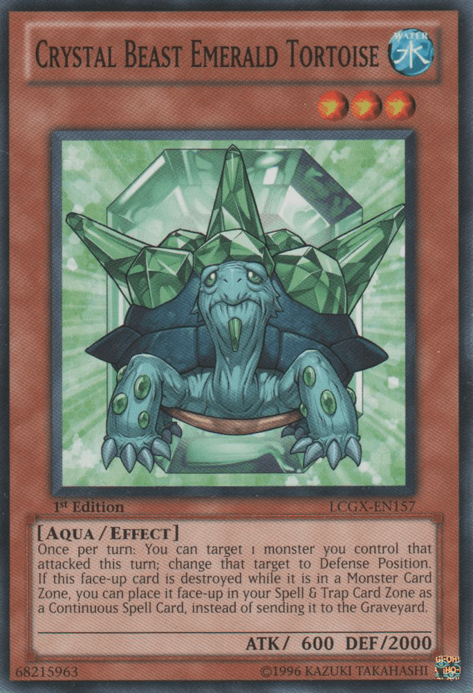 Crystal Beast Emerald Tortoise [LCGX-EN157] Common - Doe's Cards