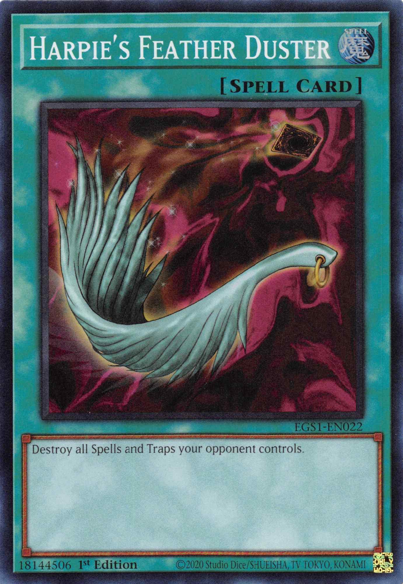Harpie's Feather Duster [EGS1-EN022] Super Rare - Doe's Cards