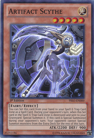 Artifact Scythe [PRIO-EN000] Super Rare - Doe's Cards