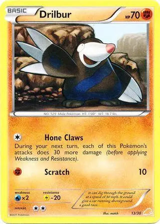 Drilbur (13/30) [Black & White: Trainer Kit] - Doe's Cards