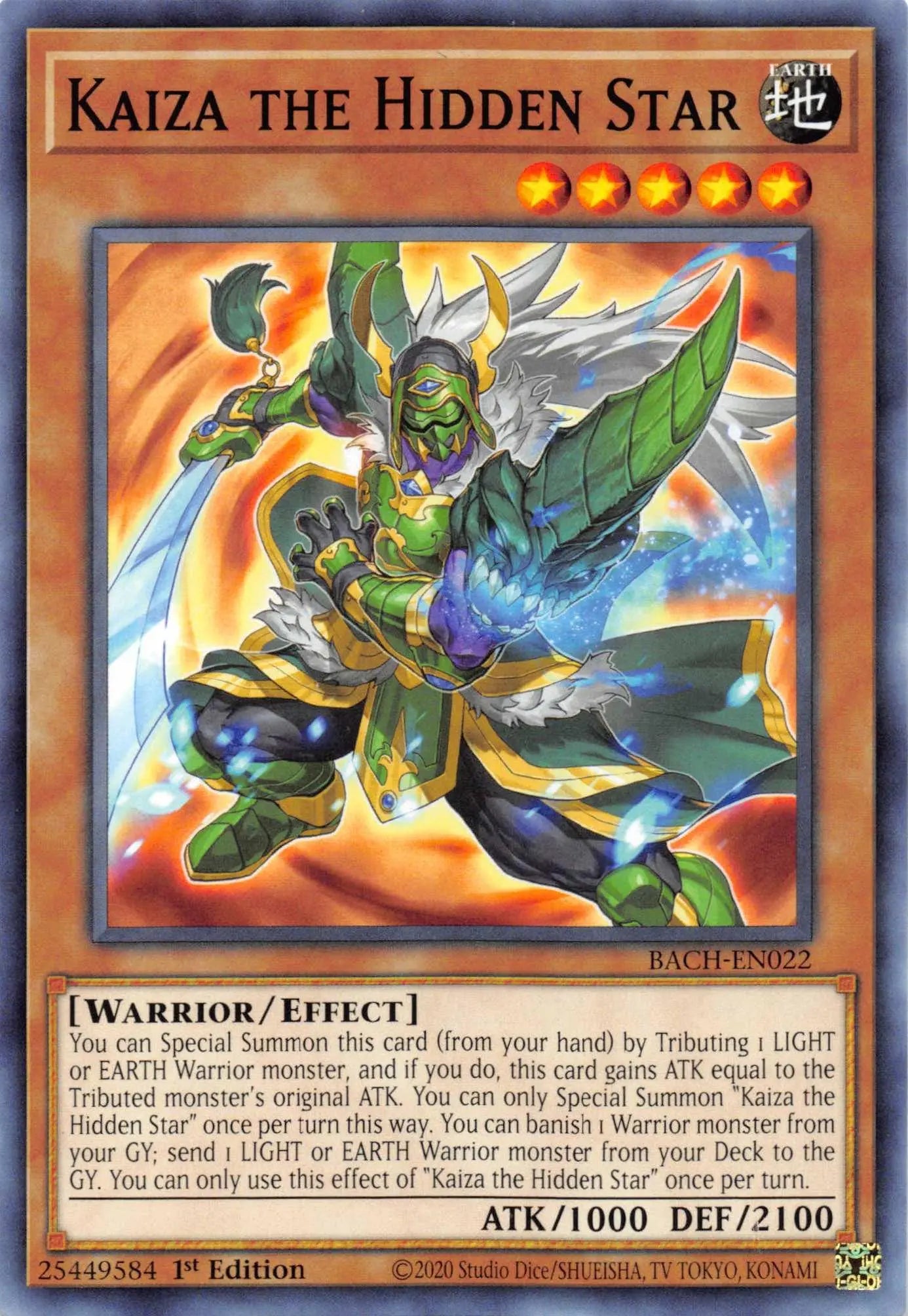 Kaiza the Hidden Star [BACH-EN022] Common - Doe's Cards