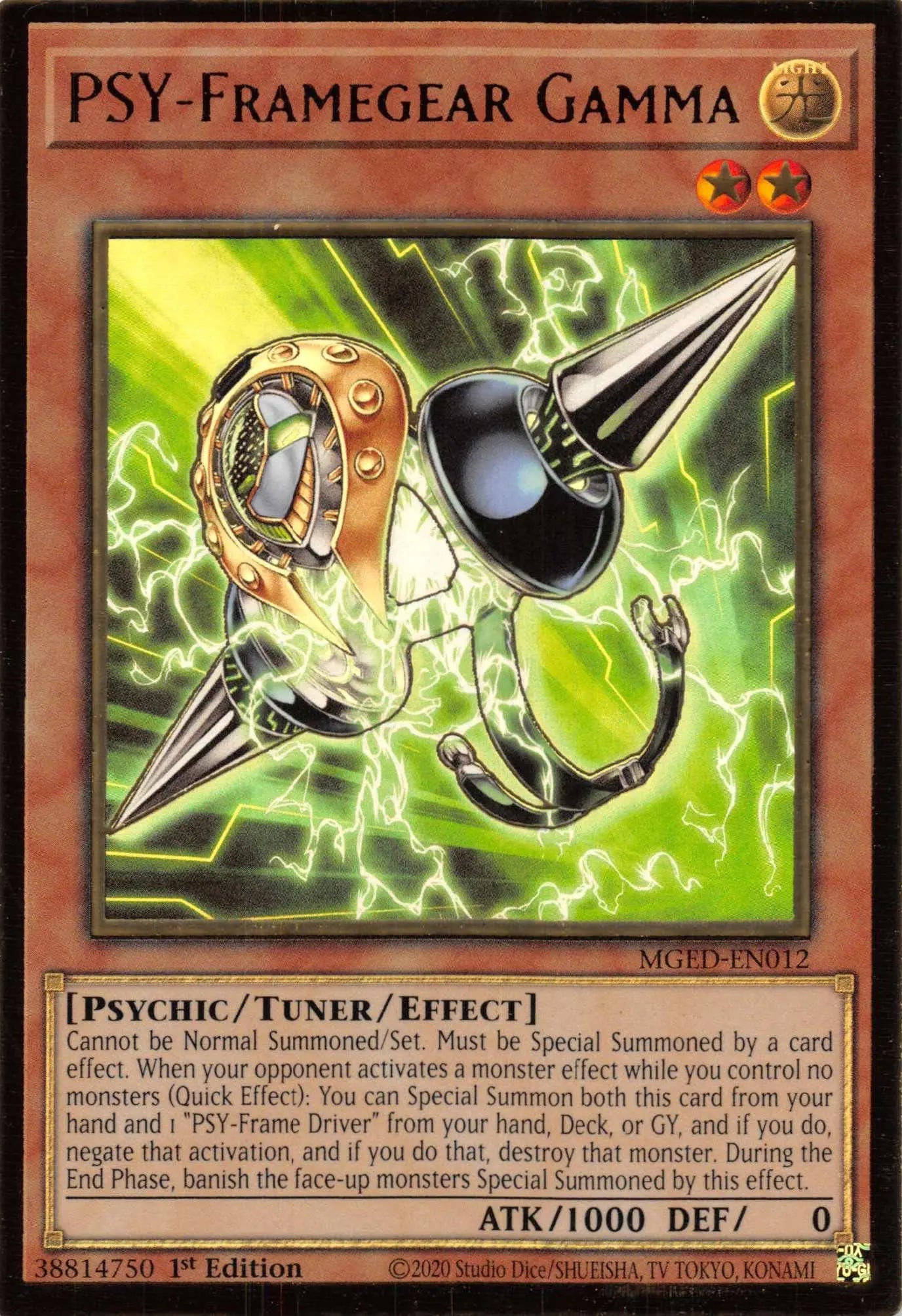 PSY-Framegear Gamma [MGED-EN012] Gold Rare - Doe's Cards