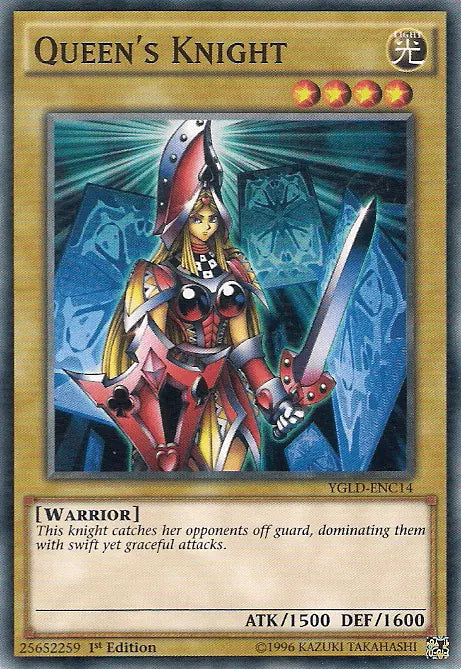 Queen's Knight [YGLD-ENC14] Common - Doe's Cards