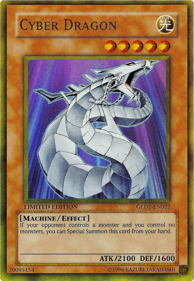 Cyber Dragon [GLD1-EN022] Gold Rare - Doe's Cards