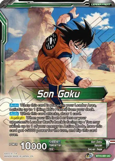 Son Goku // Son Goku, Destined Confrontation (BT15-061) [Saiyan Showdown] - Doe's Cards