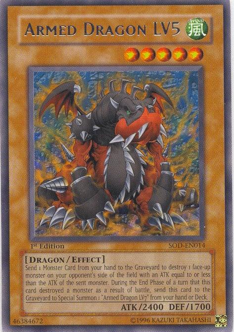 Armed Dragon LV5 [SOD-EN014] Rare - Doe's Cards