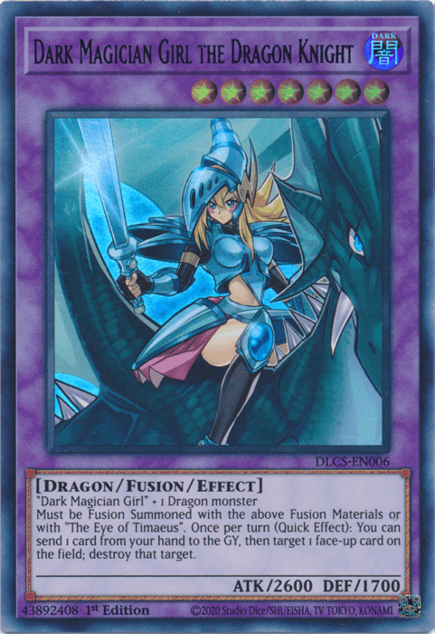 Dark Magician Girl the Dragon Knight (Purple) [DLCS-EN006] Ultra Rare - Doe's Cards