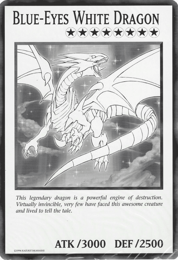 Blue-Eyes White Dragon (Oversized) [null] Common - Doe's Cards