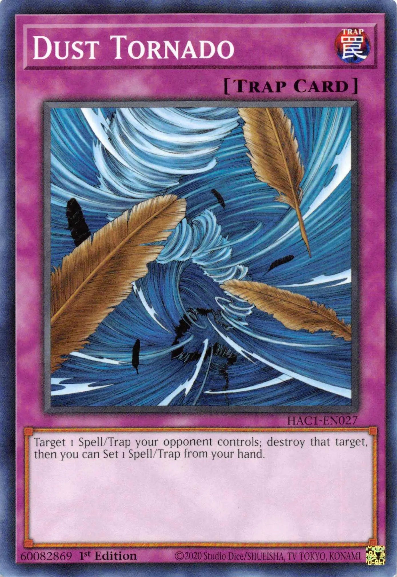 Dust Tornado (Duel Terminal) [HAC1-EN027] Parallel Rare - Doe's Cards