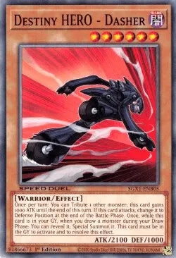 Destiny HERO - Dasher [SGX1-ENB05] Common - Doe's Cards