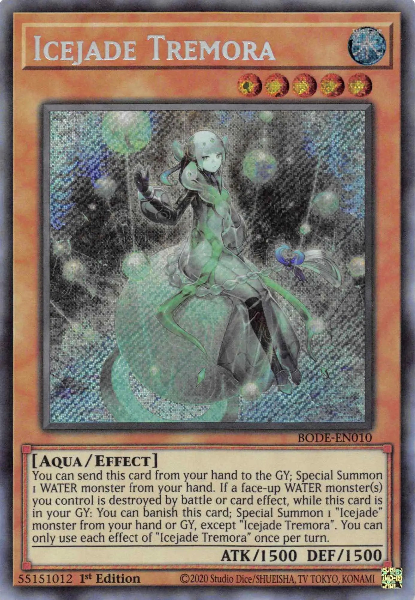 Icejade Tremora [BODE-EN010] Secret Rare - Doe's Cards