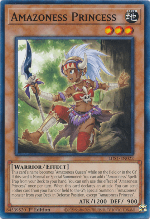 Amazoness Princess [LDS1-EN022] Common - Doe's Cards