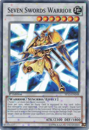 Seven Swords Warrior [SP13-EN048] Starfoil Rare - Doe's Cards