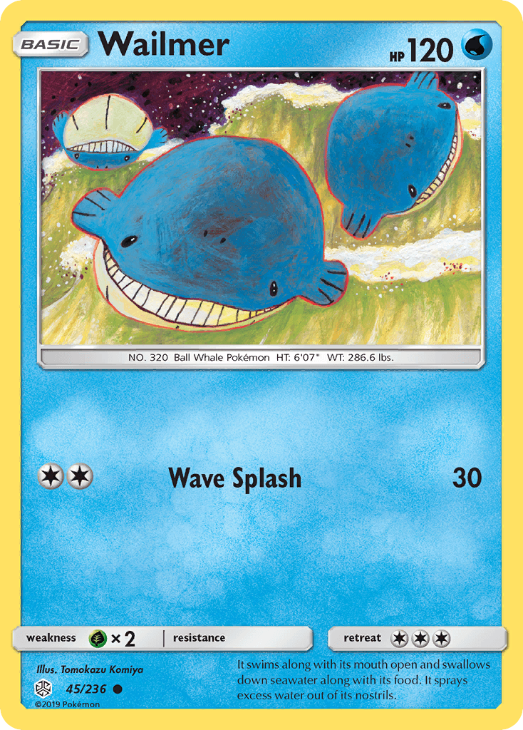 Wailmer (45/236) [Sun & Moon: Cosmic Eclipse] - Doe's Cards