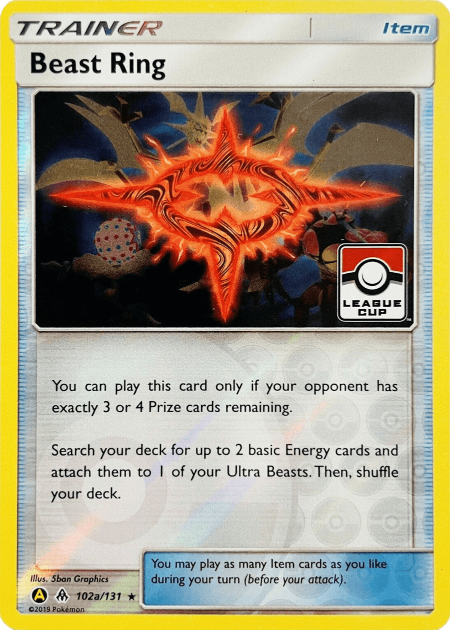 Beast Ring (102a/131) (League Promo) [Sun & Moon: Forbidden Light] - Doe's Cards