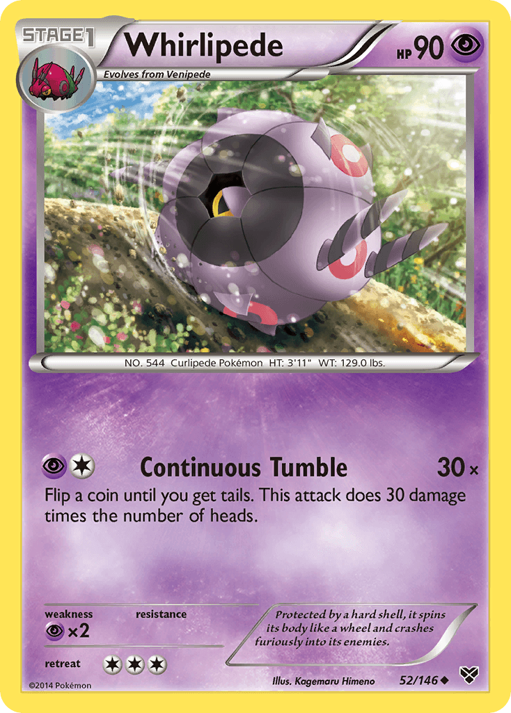 Whirlipede (52/146) [XY: Base Set] - Doe's Cards