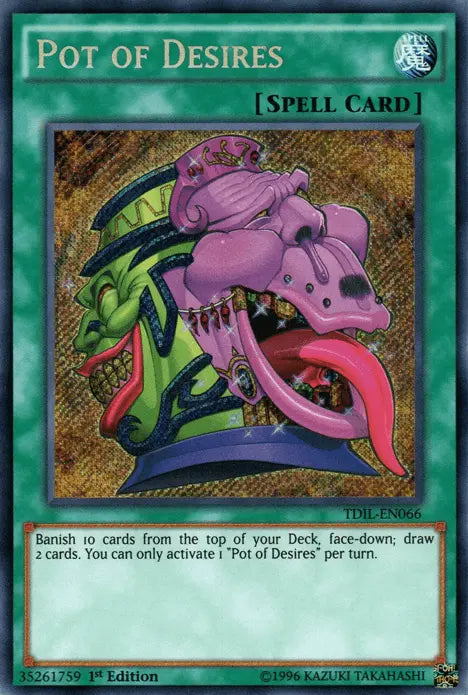 Pot of Desires [TDIL-EN066] Secret Rare - Doe's Cards
