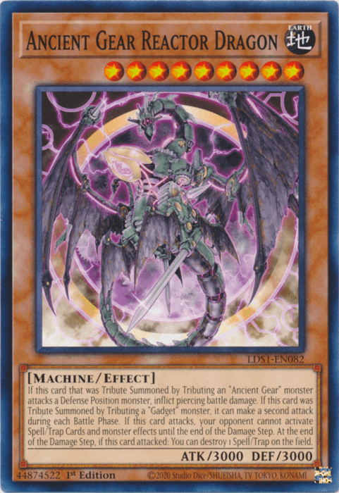 Ancient Gear Reactor Dragon [LDS1-EN082] Common - Doe's Cards