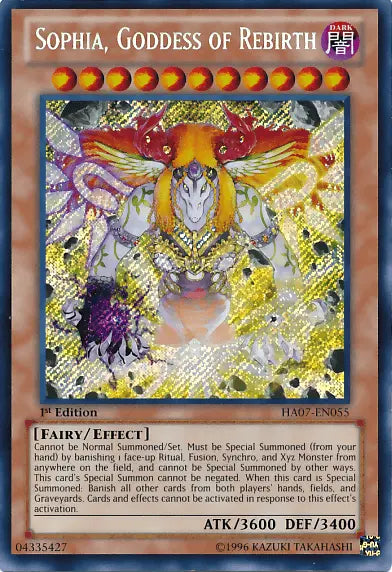 Sophia, Goddess of Rebirth [HA07-EN055] Secret Rare - Doe's Cards