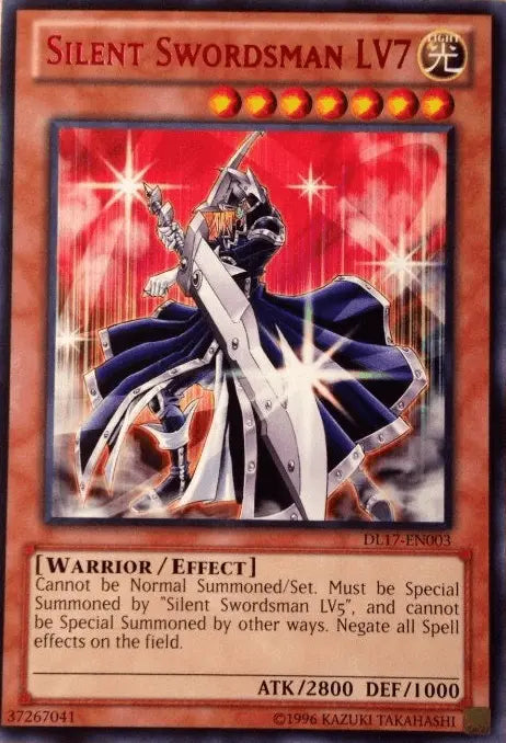 Silent Swordsman LV7 (Red) [DL17-EN003] Rare - Doe's Cards