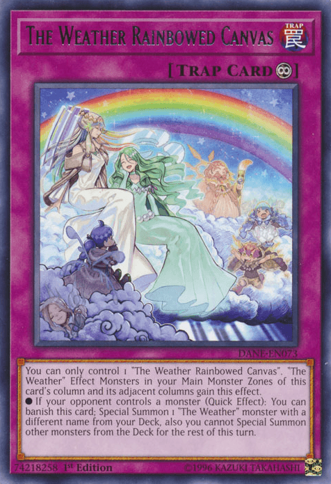 The Weather Rainbowed Canvas [DANE-EN073] Rare - Doe's Cards