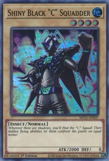 Shiny Black C Squadder [MP21-EN037] Super Rare - Doe's Cards