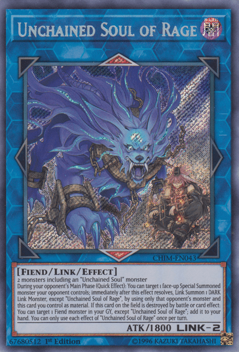 Unchained Soul of Rage [CHIM-EN043] Secret Rare - Doe's Cards