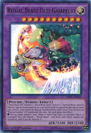 Ritual Beast Ulti-Gaiapelio [CROS-EN045] Ultra Rare - Doe's Cards