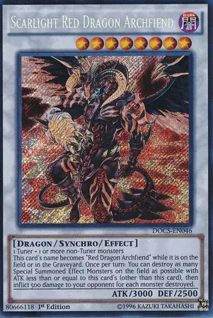 Scarlight Red Dragon Archfiend [DOCS-EN046] Secret Rare - Doe's Cards