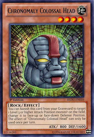 Chronomaly Colossal Head [REDU-EN010] Rare - Doe's Cards