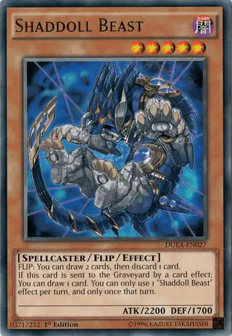 Shaddoll Beast [DUEA-EN027] Rare - Doe's Cards