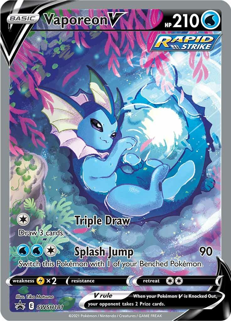 Vaporeon V (SWSH181) [Sword & Shield: Black Star Promos] - Doe's Cards