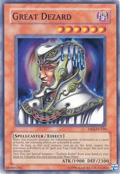 Great Dezard [DB2-EN220] Super Rare - Doe's Cards