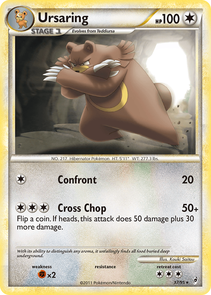 Ursaring (37/95) [HeartGold & SoulSilver: Call of Legends] - Doe's Cards