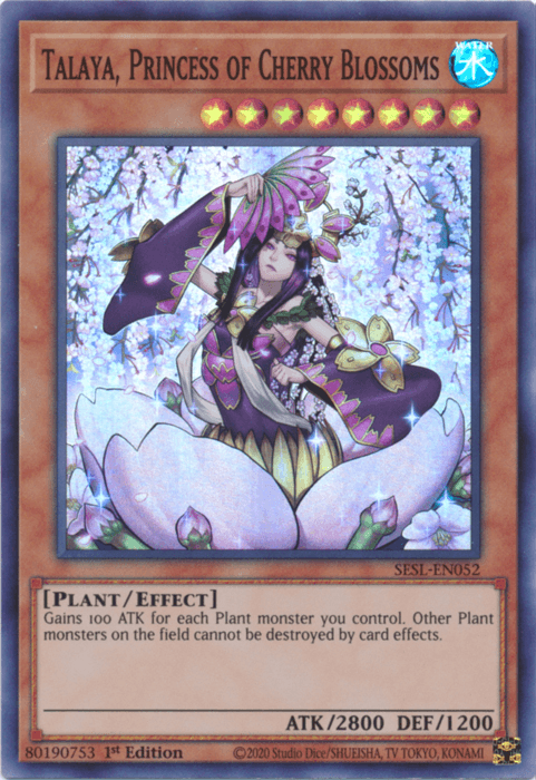 Talaya, Princess of Cherry Blossoms [SESL-EN052] Super Rare - Doe's Cards